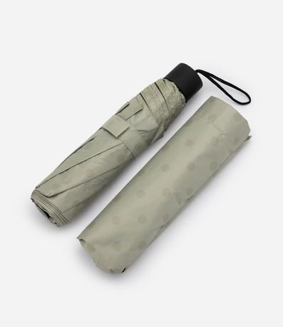 Sombrilla Plegable con Protección UV y Estampado de Lunares 2