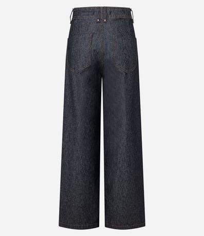 Pantalón Wide Leg en Jeans con Cintura Alta y Cintura Sastre 6