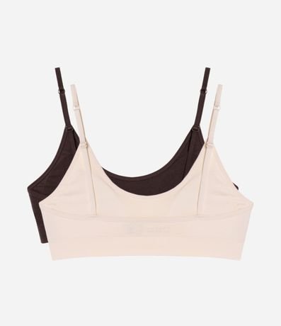 Kit de 02 Soutien Top en Poliamida Seamless con Copa Desmontable 2
