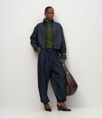 Pantalón de Jean Aladdin Sastrería con Cintura Alta 2