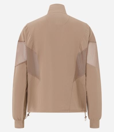Campera Deportiva Rompe Viento con Recortes en Tule 2