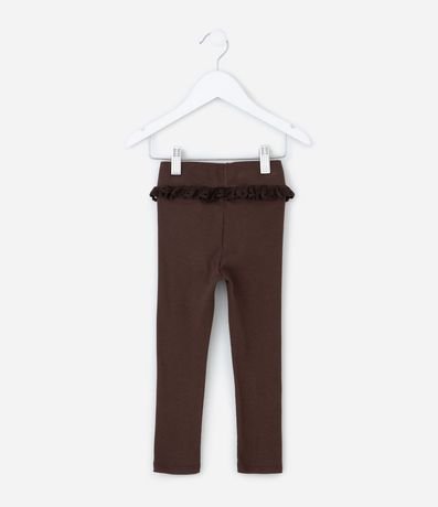 Pantalón Infantil Acanalada con Encaje en la Cintura – Talle 1 a 5/6 años 3