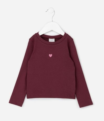 Remera Infantil en Rib con Bordado de Corazón – Talle 1 a 6 años 5