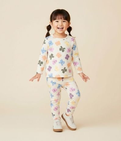 Pantalón Infantil Legging con Estampado de Mariposas – Talle 1 a 6 años