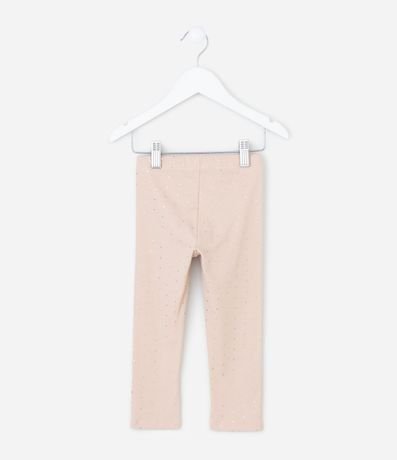 Pantalón Infantil Legging en Rib con Lunares Dorados – Talle 1 a 5/6 años 2