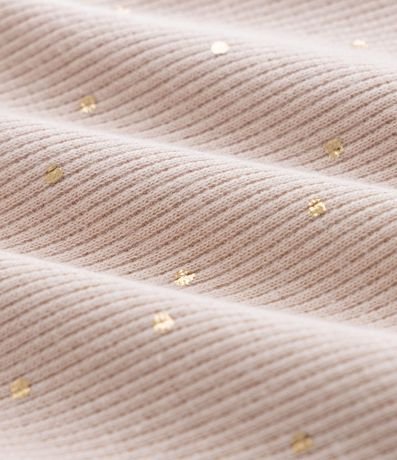 Pantalón Infantil Legging en Rib con Lunares Dorados – Talle 1 a 5/6 años 3