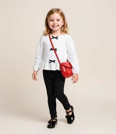 Pantalón Infantil Legging con Lunares Metalizados – Talle 1 a 5/6 años 2