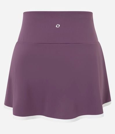 Short Pollera Deportivo en Microfibra con Bajo Contrastante 2
