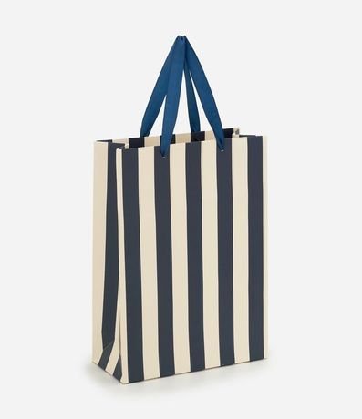 Bolsa de Regalo Pequeña con Estampa Rayada