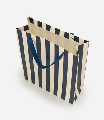 Bolsa de Regalo Mediana con Estampa Rayada 3