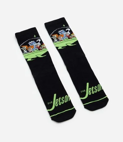 Media Caña Larga en Algodón con Estampa de los Supersónicos 4