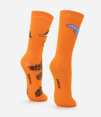 Media Caña Larga en Algodón con Estampado Coyote y el Correcaminos 3