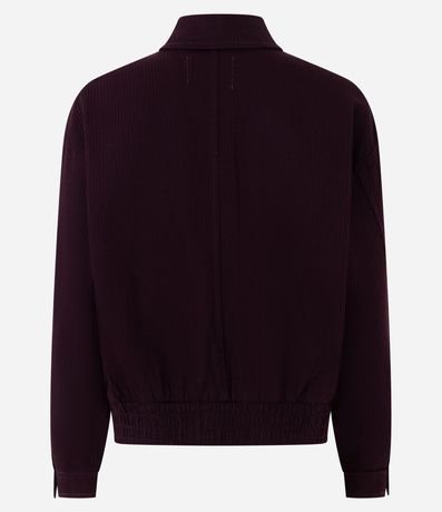Campera Bomber en Sarga Acanalada 3