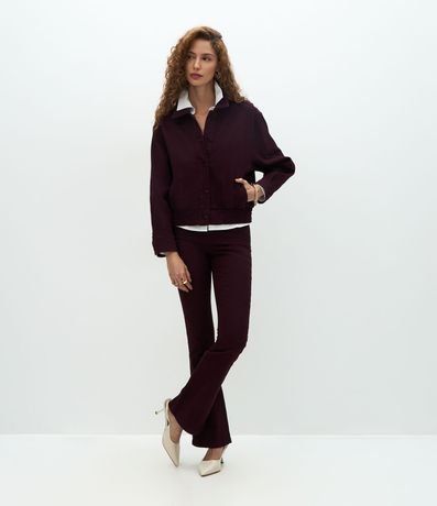 Campera Bomber en Sarga Acanalada 5