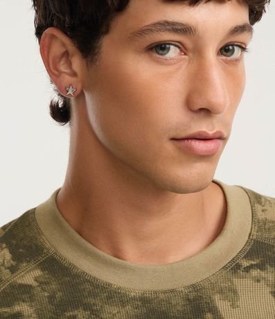 Kit con 3 Pares de Caravanas en Metal Spikes y Estrella 3