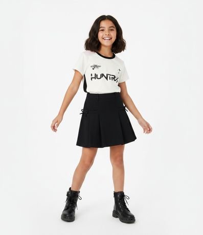 Remera Infantil Baby Tee con Estampa Huntrix – Talle 5 a 14 años