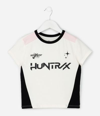 Remera Infantil Baby Tee con Estampa Huntrix – Talle 5 a 14 años