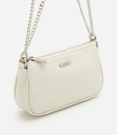 Cartera Baguette Pequeña en PU con Asa Transversal
