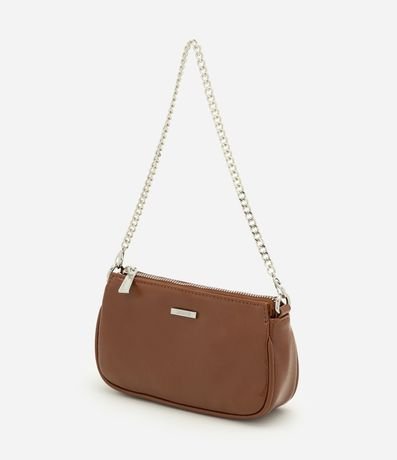 Cartera Baguette Pequeña en PU con Asa Transversal 4