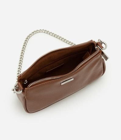 Cartera Baguette Pequeña en PU con Asa Transversal 6