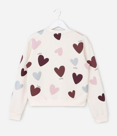 Buzo Infantil con Estampado de Corazones – Talle 7 a 14 años 3