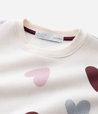 Buzo Infantil con Estampado de Corazones – Talle 7 a 14 años 7