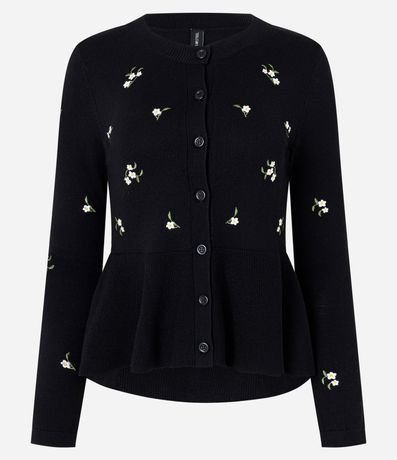 Sueter Peplum en Punto con Bordado Floral Liberty 5