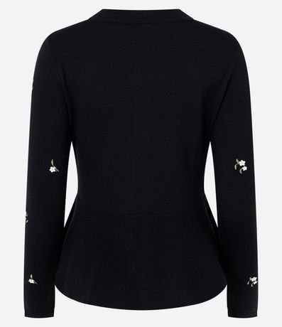 Sueter Peplum en Punto con Bordado Floral Liberty 7