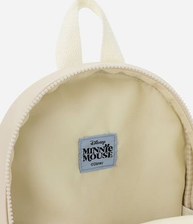 Mochila Infantil PU Minnie con Aplique y Cremallera - Talle U 3