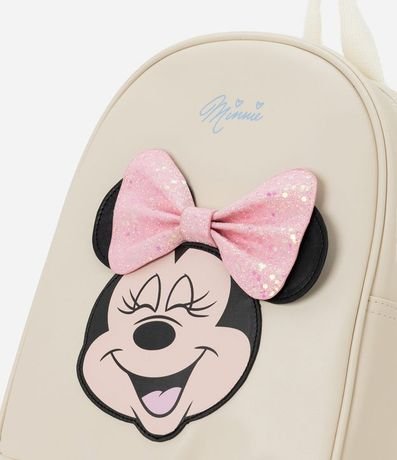 Mochila Infantil PU Minnie con Aplique y Cremallera - Talle U 4
