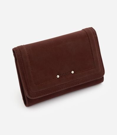 Billetera Sobre Mediana en Gamuza con Tapa
