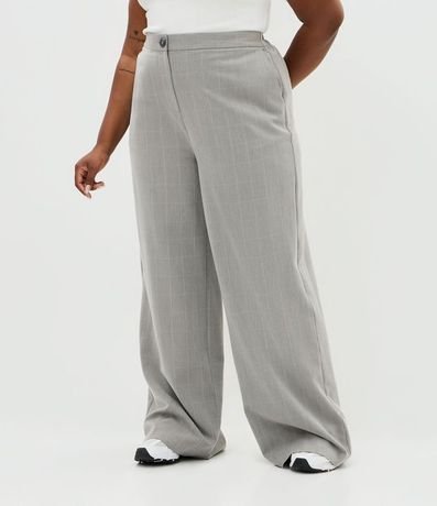 Pantalón Sastre Wide de Cuadros Alargada Curve & Plus Size 2
