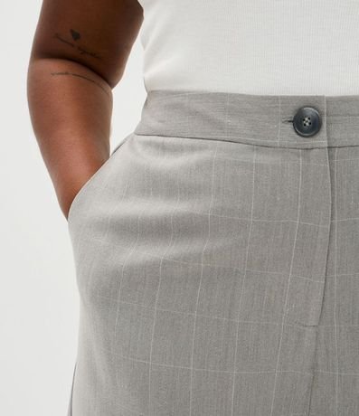 Pantalón Sastre Wide de Cuadros Alargada Curve & Plus Size 3
