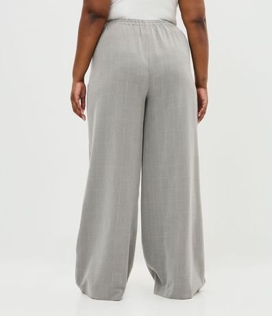 Pantalón Sastre Wide de Cuadros Alargada Curve & Plus Size 4