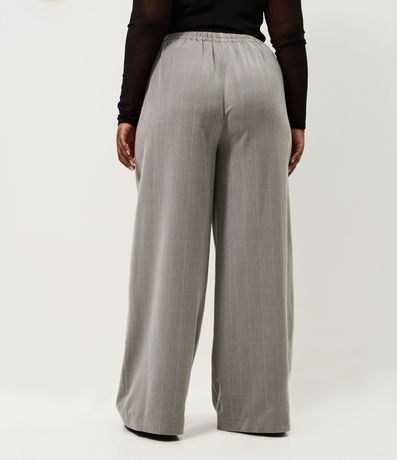 Pantalón Sastre Wide de Cuadros Alargada Curve & Plus Size 5