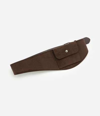 Cinturón Largo en Gamuza con Bolsillo Funcional 2