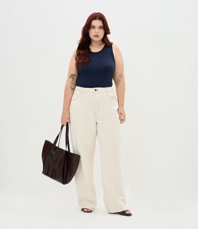 Blusa Musculosa Acanalada en Rib Curve & Plus Size 2