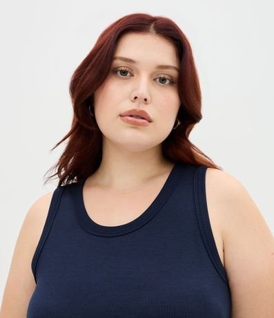 Blusa Musculosa Acanalada en Rib Curve & Plus Size 3