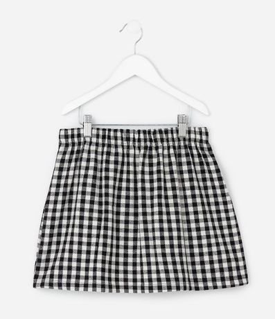 Pollera Infantil en Sastrería de Cuadros con Cinturón Incorporado – Talle 7 a 16 años 3