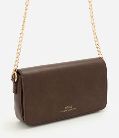 Cartera Transversal Pequeña en PU con Asa de Cadena