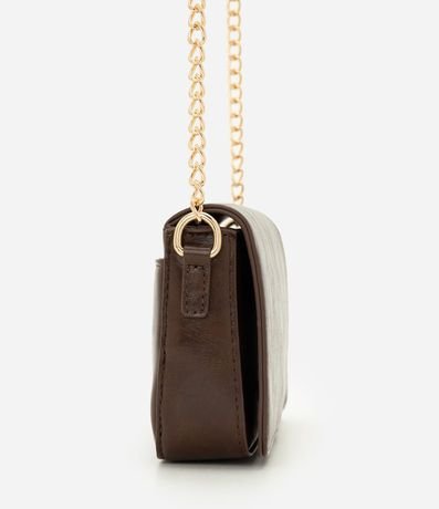 Cartera Transversal Pequeña en PU con Asa de Cadena 2