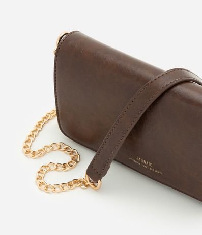Cartera Transversal Pequeña en PU con Asa de Cadena 5