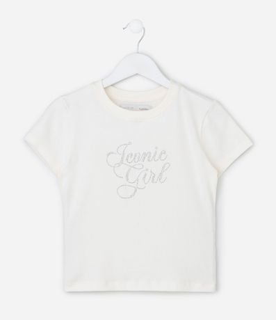 Remera Infantil Baby Look con Aplicación Hot Fix – Talle 5 a 16 años