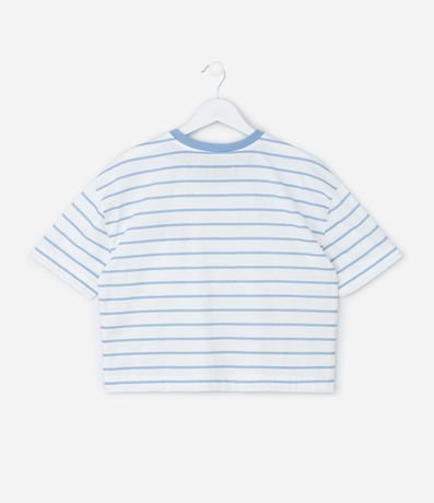 Remera Infantil Boxy Rayada con Bordado – Talle 7 a 16 años 3