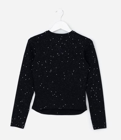 Blusa Infantil Baby Tee con Brillos y Fruncido – Talle 5 a 14 años 2