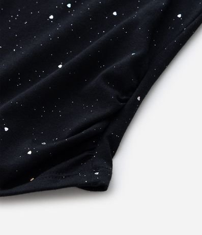 Blusa Infantil Baby Tee con Brillos y Fruncido – Talle 5 a 14 años 5