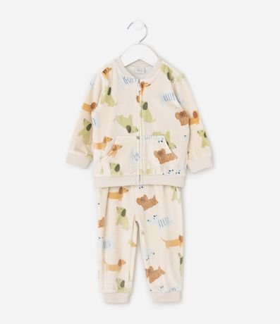 Conjunto Infantil con Estampa Fullprint Perro – Talle 0 a 24 Meses 2