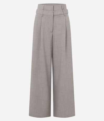 Pantalón Pantalona Sastre con Cintura Doble Desmontable 5