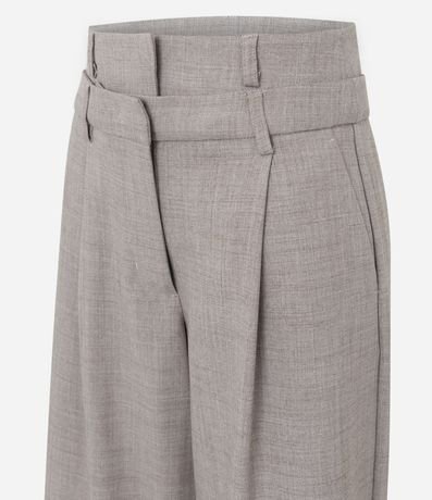 Pantalón Pantalona Sastre con Cintura Doble Desmontable 6