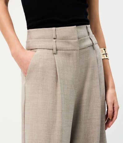 Pantalón Pantalona Sastre con Cintura Doble Desmontable 4